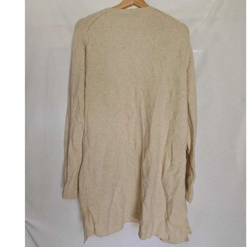 Madewell Kent Cardigan Cosiest Yarn Knit‎ Long Line Oatmeal Beige G9611 Small S